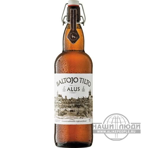 Пиво Vilniaus Baltojo Tilto нефильтрованное, 0.75 л - фото1