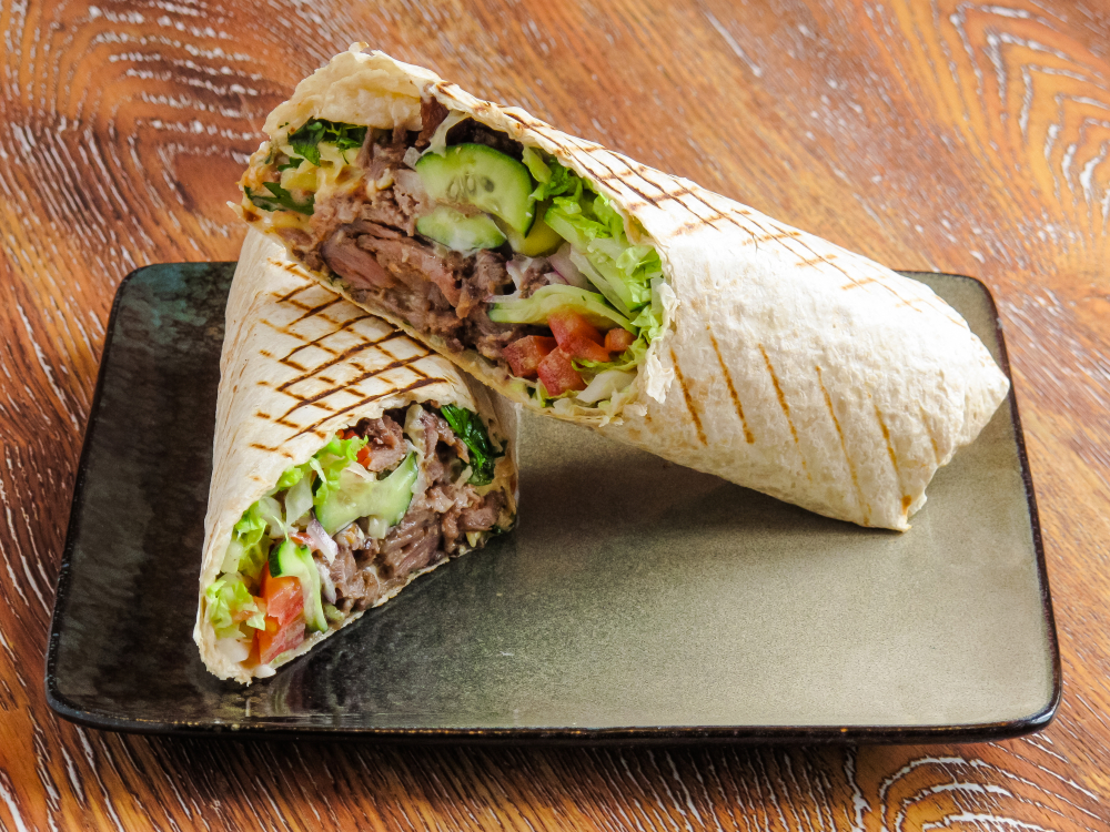 Шаурма с говядиной в лаваше - фото1