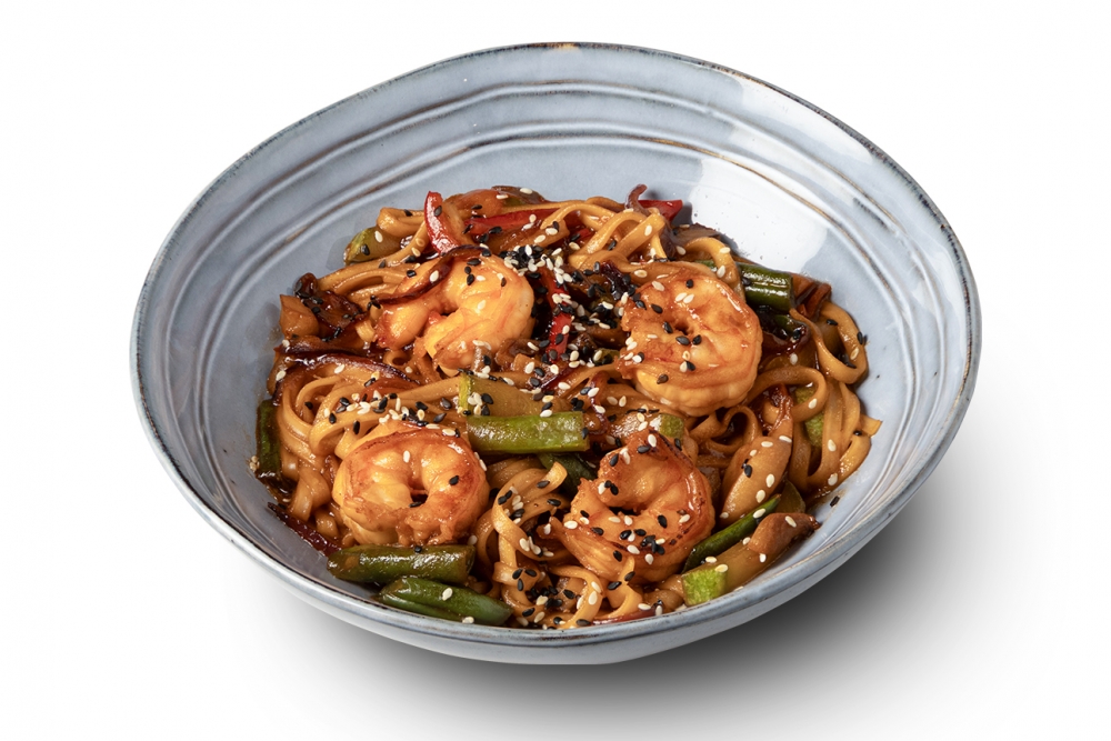 Лапша удон с креветками - фото1